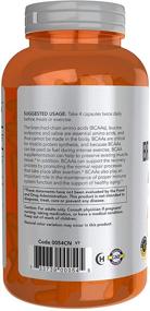 img 2 attached to 💪 NOW Sports Nutrition: Branched Chain Amino Acids (BCAAs) - Leucine, Isoleucine, Valine - 240 Capsules