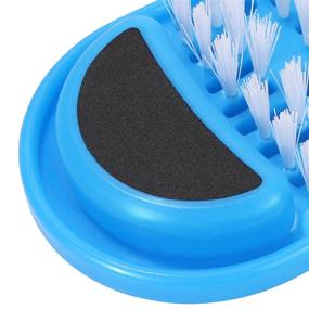 img 3 attached to 👣 Kissbuty Magic Feet Cleaner - Foot Scrubber and Massager for Effortless Spa-like Shower Experience - Easy Feet Cleaning Brush for Unisex Adults - Exfoliating Slipper, 1 Pc (Blue)