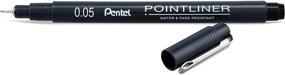 img 3 attached to Pentel Arts Pointliner Fine Tip Drawing Pen, 0.05mm, Black Ink, Box of 12 Pens (S20P-05A)