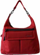 hedgren luna bucket dried tomato women's handbags & wallets logo