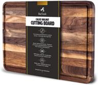 barstash wooden cutting board: handmade calico walnut board for kitchen & bar - large, naturally seasoned chopping board логотип