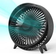 💨 7.3 inch usb desk fan: powerful & portable table fan for improved cooling in home, office, dorm & outdoor use - 360° pivot, 3 speeds, quiet operation logo