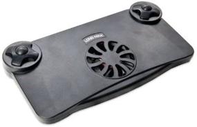 img 1 attached to Stay Cool with Syba SY-NBK68011: USB and Batteries Powered Notebook Cooling Stand with Fan