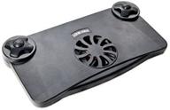 stay cool with syba sy-nbk68011: usb and batteries powered notebook cooling stand with fan logo