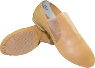 danzcue adult leather shoes caramel logo