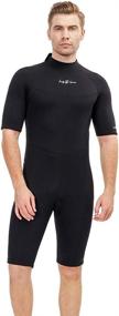 img 4 attached to Wetsuit Backzip Jumpsuit Snorkeling Adjustable