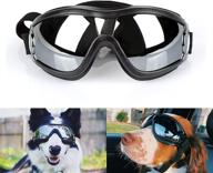 namsan dog goggles: medium to large dog uv sunglasses - windproof, anti-dust, snowproof pet glasses with elastic straps логотип