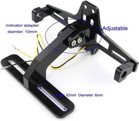 img 2 attached to Повысьте внешний вид вашего велосипеда с помощью Xitomer Tail Tidy Fender Eliminator CNC из алюминиевого сплава с задним светодиодным фонарем (универсальный стиль).