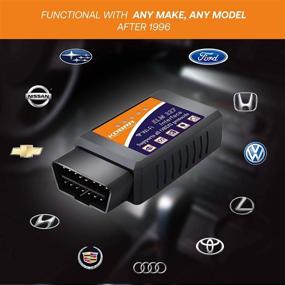 img 1 attached to 🚗 Wireless OBD2 Scanner & Car Code Reader – Quickly Clear Check Engine Lights – Diagnose 3000 Car Codes – Auto Diagnostic Scanner for 1996+ Vehicles (iOS & Android Support)