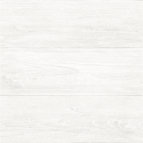 img 4 attached to 🔘 White/Off-White Peel & Stick Shiplap Wallpaper | NuWallpaper NU3129 - Reclaimed Design