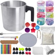 🕯️ yipled 168pcs candle making kit: complete diy set for adults & beginners – includes cotton wicks, wick stickers, metal pouring pot – ideal candle making supplies for women logo