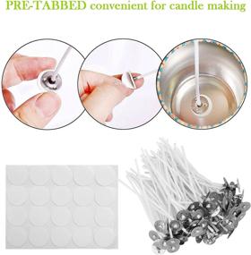 img 2 attached to 🕯️ YIPLED 168Pcs Candle Making Kit: Complete DIY Set for Adults & Beginners – Includes Cotton Wicks, Wick Stickers, Metal Pouring Pot – Ideal Candle Making Supplies for Women