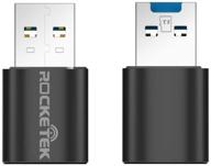 📚 rocketek usb 3.0 portable tf memory card reader: compatible with windows/mac os/linux for tf/micro sdxc/micro sdhc cards logo