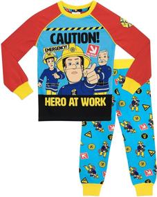 img 4 attached to 👨 Fireman Sam Boys Pajamas: Stylish and Comfortable Sleepwear for your Young Heroes
