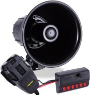 🚓 pyle 6 tone car siren vehicle horn with mic pa speaker system - emergency sound amplifier, 30w electric horn-hooter for emergency vehicles, ambulance, siren, traffic sound, pa microphone system psrntk23. logo