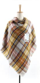 img 1 attached to 🧣 Checkered Pashmina Blanket for Women