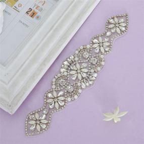 img 2 attached to Rhinestone Belt Crystal Wedding Diamond Women's Accessories in Belts