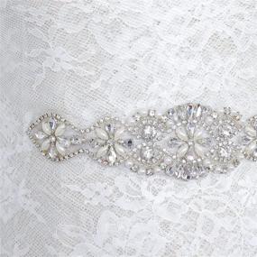 img 3 attached to Rhinestone Belt Crystal Wedding Diamond Women's Accessories in Belts