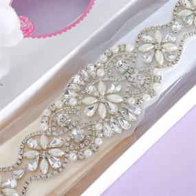 img 1 attached to Rhinestone Belt Crystal Wedding Diamond Women's Accessories in Belts