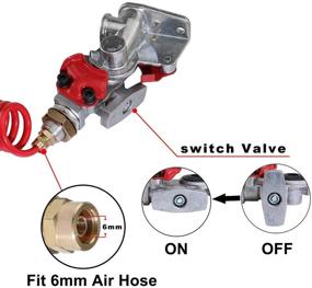 img 1 attached to 🚛 KOOTANS 1 Pair Service Emergency Gladhands with Valve - Premium Die Cast Aluminum Kit for Trucks, Semis, Trailers & RVs