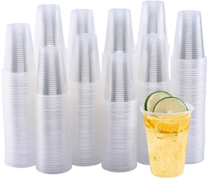 500 pack clear plastic cups 标志