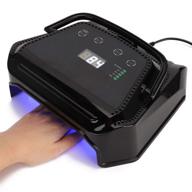 rechargeable cordless uv led nail lamp - 72w wireless nail dryer for nail polish curing - intelligent power storage with 5200mah battery capacity logo