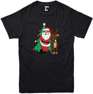 tcombo santa reindeer boys' christmas t shirt: tops, tees & shirts collection logo