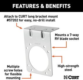 img 1 attached to 🔌 Кронштейн для установки проводки прицепа CURT 7-Way RV Blade на стороне автомобиля