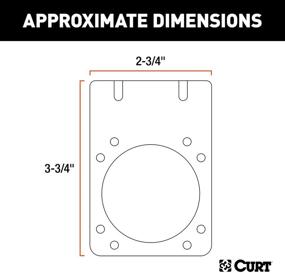 img 3 attached to 🔌 Кронштейн для установки проводки прицепа CURT 7-Way RV Blade на стороне автомобиля