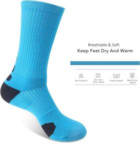 img 3 attached to 🧦 Versatile Multipack: Boys' Calf-High Crew Socks for Basketball, Soccer, Hiking, Skiing, and More!