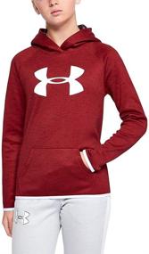 img 4 attached to Оставайтесь уютными и стильными в 👚 Одежде для девочек Under Armour Fleece Daiquiri Heather.