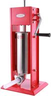 🌭 hakka sausage stuffer 11 lbs/5 lbs dual fill rate stainless steel vertical sausage maker with spray paint finish logo