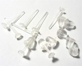 img 1 attached to 🔍 100 pieces/50 Pairs of YOYOSTORE 3mm Invisible Plastic Earrings Blank Pins: Perfect DIY Findings for Tiny Head Studs!