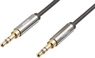 amazon basics 8 foot stereo audio cable: 3.5mm male to male – high-quality 2.4 meter sound cable logo
