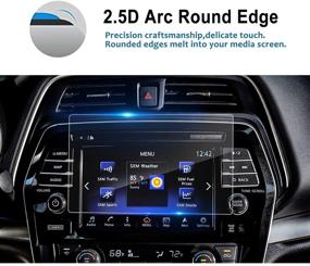 img 1 attached to 📱 LFOTPP 8 Inch Tempered Glass Car Navigation Screen Protector for Maxima Murano 2016-2021: Premium Protection for Infotainment Stereo Display