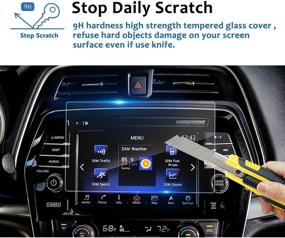 img 3 attached to 📱 LFOTPP 8 Inch Tempered Glass Car Navigation Screen Protector for Maxima Murano 2016-2021: Premium Protection for Infotainment Stereo Display