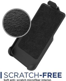 img 2 attached to Encased Thin Armor iPhone 7 Belt Case: Jet Black Hybrid Shell with Reinforced Secure-fit Holster Clip