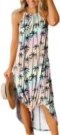 💃 women's summer side slit halter maxi dress by g and pl logo