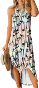 img 4 attached to 💃 Women's Summer Side Slit Halter Maxi Dress by G and PL