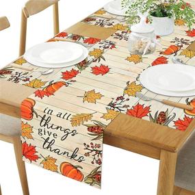 img 2 attached to ASPMIZ Thanksgiving Placemats Runners Decoration