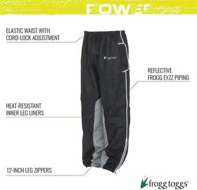 img 3 attached to 🌧️ Water-Resistant Reflective Rain Pant by Frogg Toggs: Ideal for the Road Toad