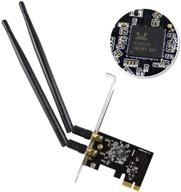 📶 high-speed edup wifi card ac1200mbps dual band pcie wireless adapter with 2×6dbi external antenna for desktop logo