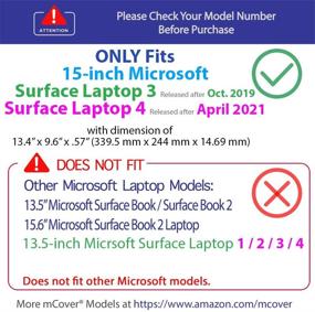 img 1 attached to MCover Hard Shell Case For 2019 15-Inch Microsoft Surface Laptop 3 Computer ( Released After Oct