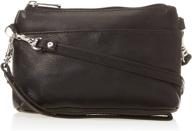 👜 piel leather chocolate shoulder wristlet: women's handbags and wallets logo