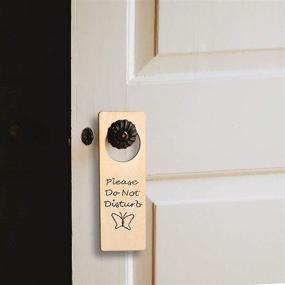 img 3 attached to Pack of 12 Juvale Unfinished 🚪 Wooden Door Knob Hangers, 9.6 x 3.25 inches