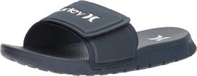 img 4 attached to Hurley Fusion Slide Sandal Black Men's Shoes and Athletic