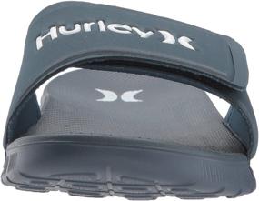 img 3 attached to Hurley Fusion Slide Sandal Black Men's Shoes and Athletic