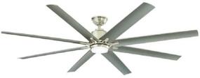 img 2 attached to Enhance Your Space with the Home Decorators Collection Kensgrove 72 in. Brushed Nickel LED Ceiling Fan - Remote Included