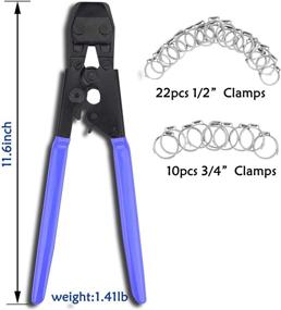 img 2 attached to 🔧 DUSICHIN PEX Crimping Tool for Fastening Stainless Cinch Clamps - ASTM F2098 Standards, DUS-501