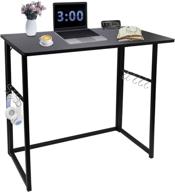 📚 compact foldable writing desk for small space offices - portable and no-assembly e1 environmentally friendly double-sided board table home office desk logo